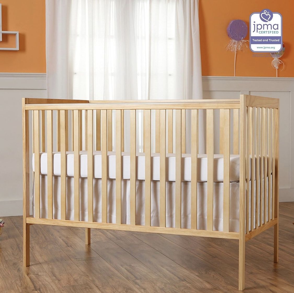 B-137 Synergy 5-In-1 Convertible Crib In Natural, Greenguard Gold Certified