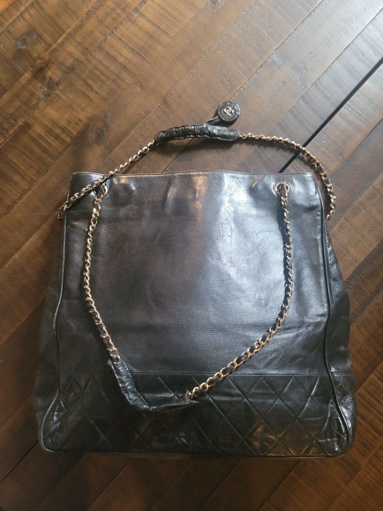 Chanel Quilted Coco Mark Tote