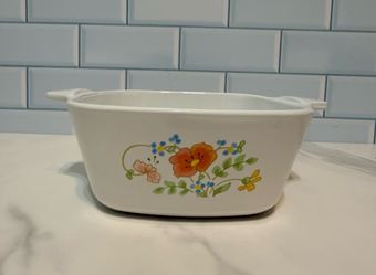 Vintage Corning Ware Wildflower Casserole Dish – 1¾ Cup (P-11-B) Made in USA
