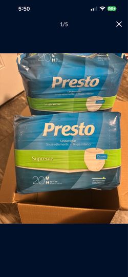 Presto Disposable Underwear.