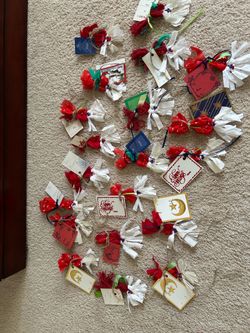 Handmade holiday tags