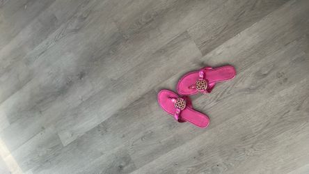 Hot pink sandals