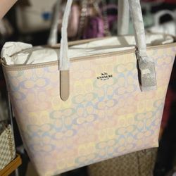 Coach RAINBOW TOTE NEW 