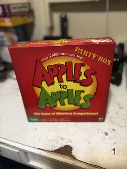 Apples to Apples Party Box card game, designed for 4 to 8 players