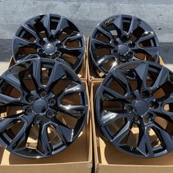 20” Chevy Silverado Tahoe Factory Wheels Gloss Black EXCHANGE ONLY