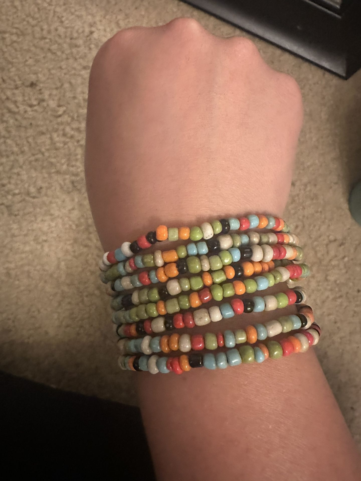 Boho Multi-Colored Bead Bracelet