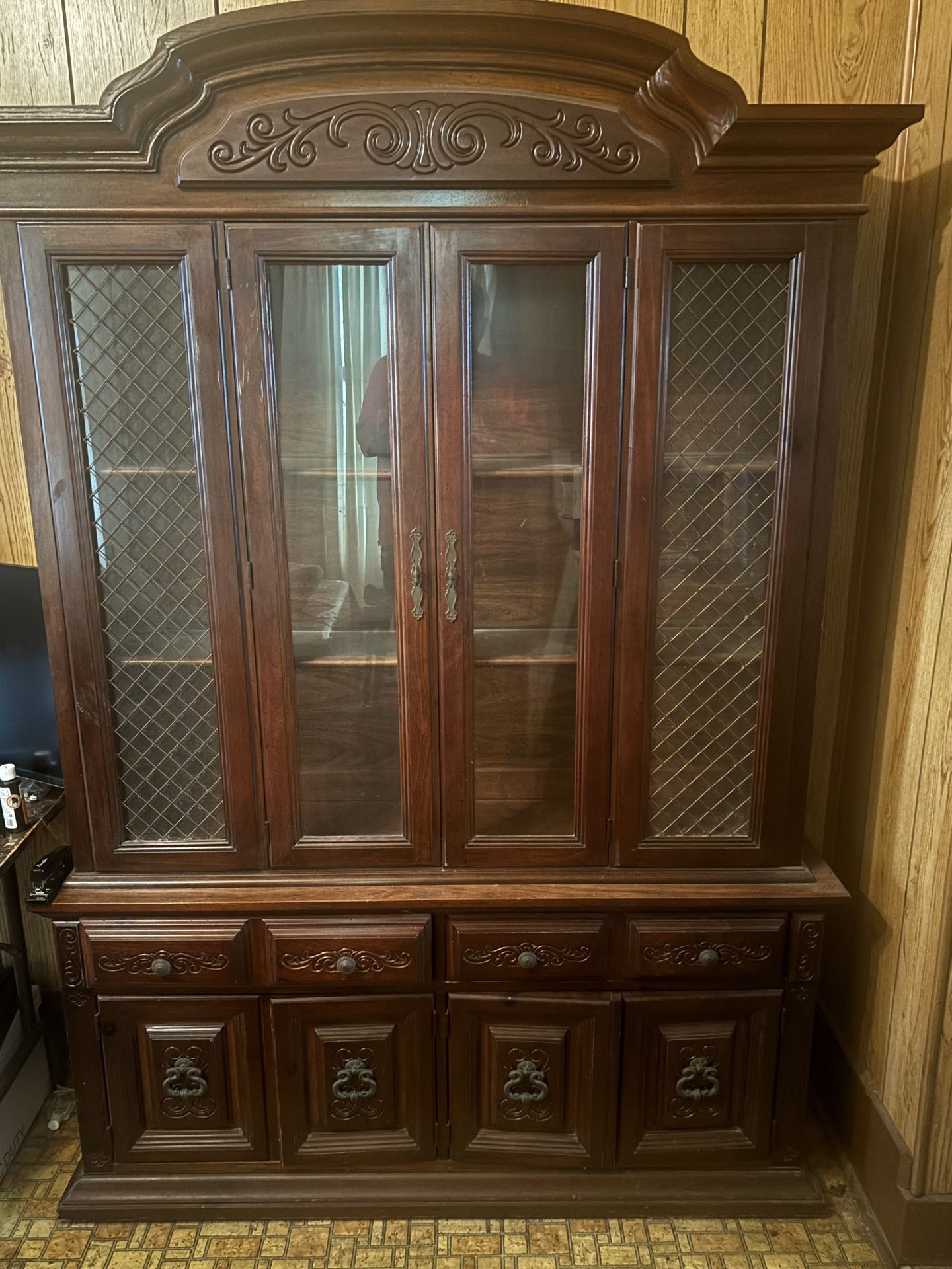 China Cabinet All Solid Wood
