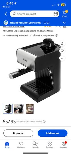 Mr Coffee Espresso Cappuccino And Latte Maker
