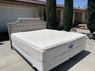 King Simmons Mattress, Boxsprings, Headboard, & Frame!