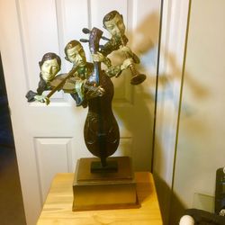 Jam Session Sculpture - three musicians statue