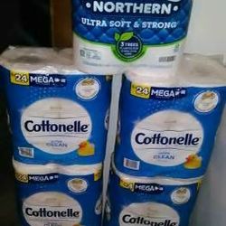 Cottonelle or Quilted Northern toilet paper! 6 mega = 24 reg. rolls! 