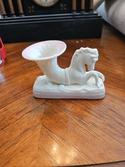 Belleek Seahorse Vase