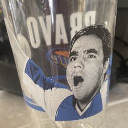 OMAR BRAVO Soccer Souvenir Glass Miller Lite Beer Concacaf LIGA Campeones, Mexico 