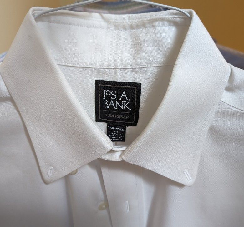5 Men's Button Down Dress Shirts (15.5 x 33)