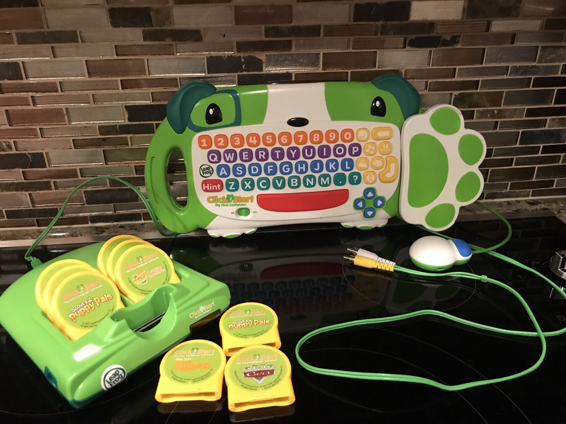 Leap Frog ClickStart My first Computer keyboard mouse 9 games ( p/u tarmarac)