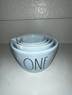 Rae Dunn VHTF Blue Measuring Cups 