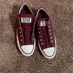 Dark Red Converse 
