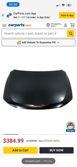 Dodge durango hood 2011-2024