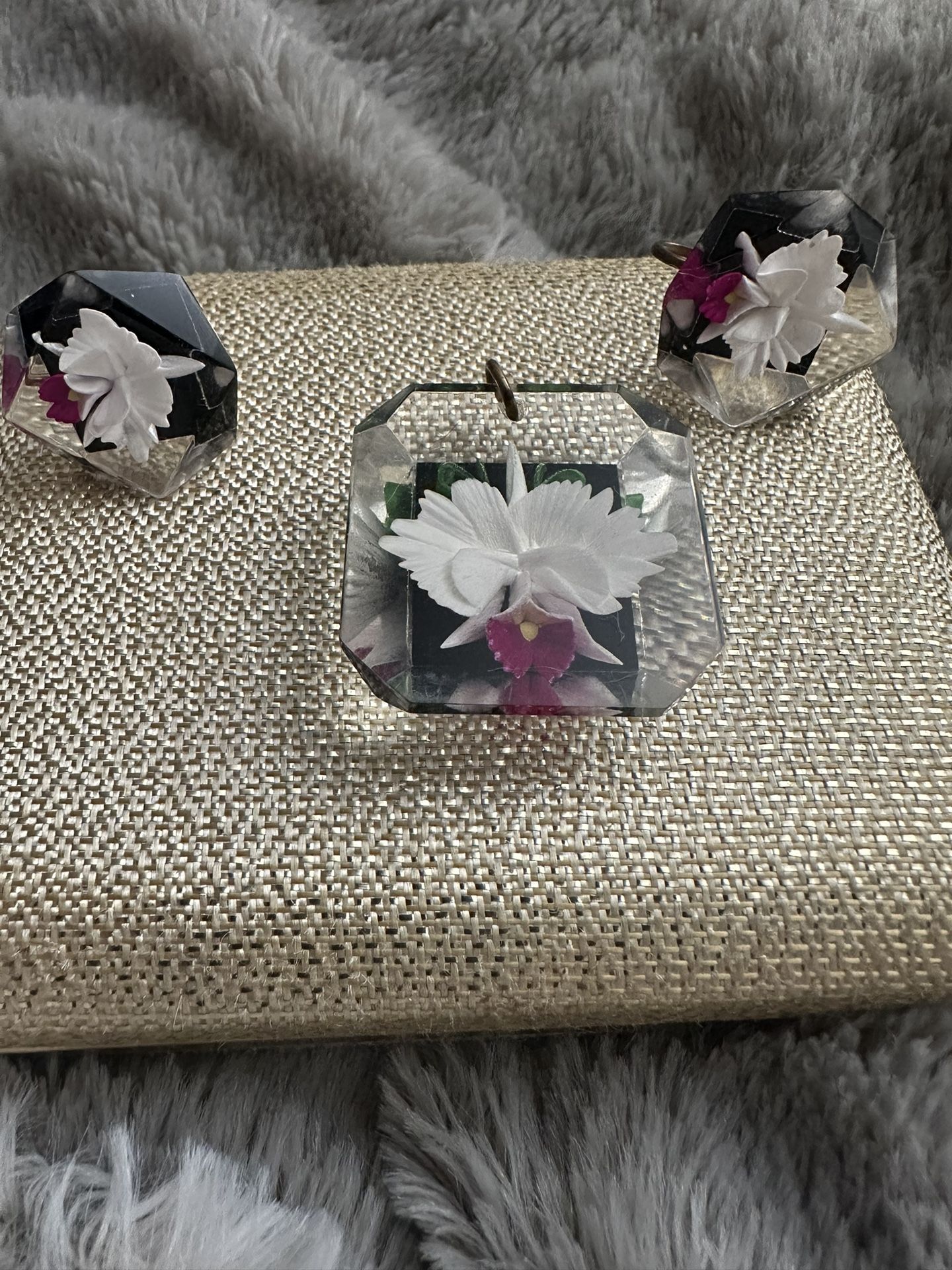 Vintage Pendant And Earrings