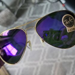 Purple Rayban Sunnies NEW 