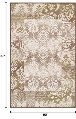 Superior Modern Mystique Collection Area Rug, 8mm Pile Height with Jute