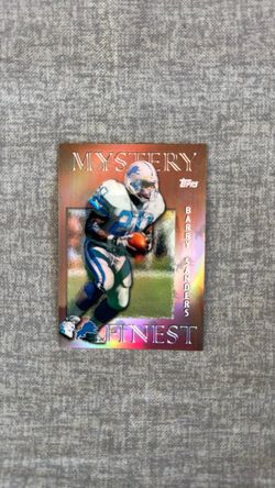 🏈🐐🔥97’Topps Finest Barry Sanders mystery refractor insert 🏈🔥🐐