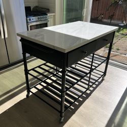 Marble Top Kitchen Island