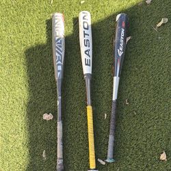 Baseball and softball bats with batting net