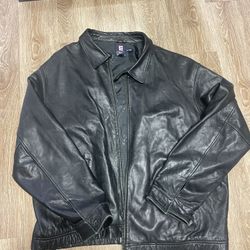 VINTAGE CHAPS RALPH LAUREN LEATHER JACKET 2XL