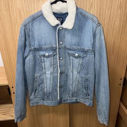 Selling brand new gap jean jacket size small in men for $80 OBO! It was originally $119.99!
