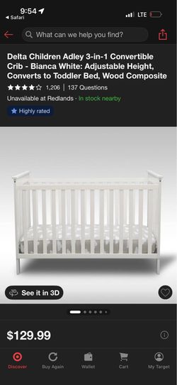 White crib