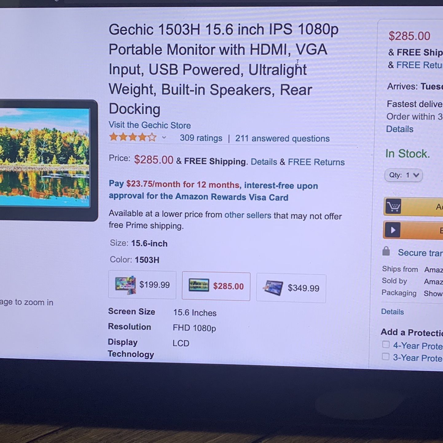 GeChic 1503 Portable 15” 1080p Monitor - Perfect 2nd Display!