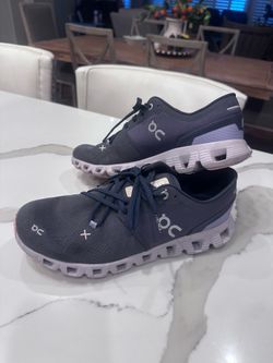 On Women's Cloud X V3 Midnight Huron Blue Running Walking Shoes Size -10.5