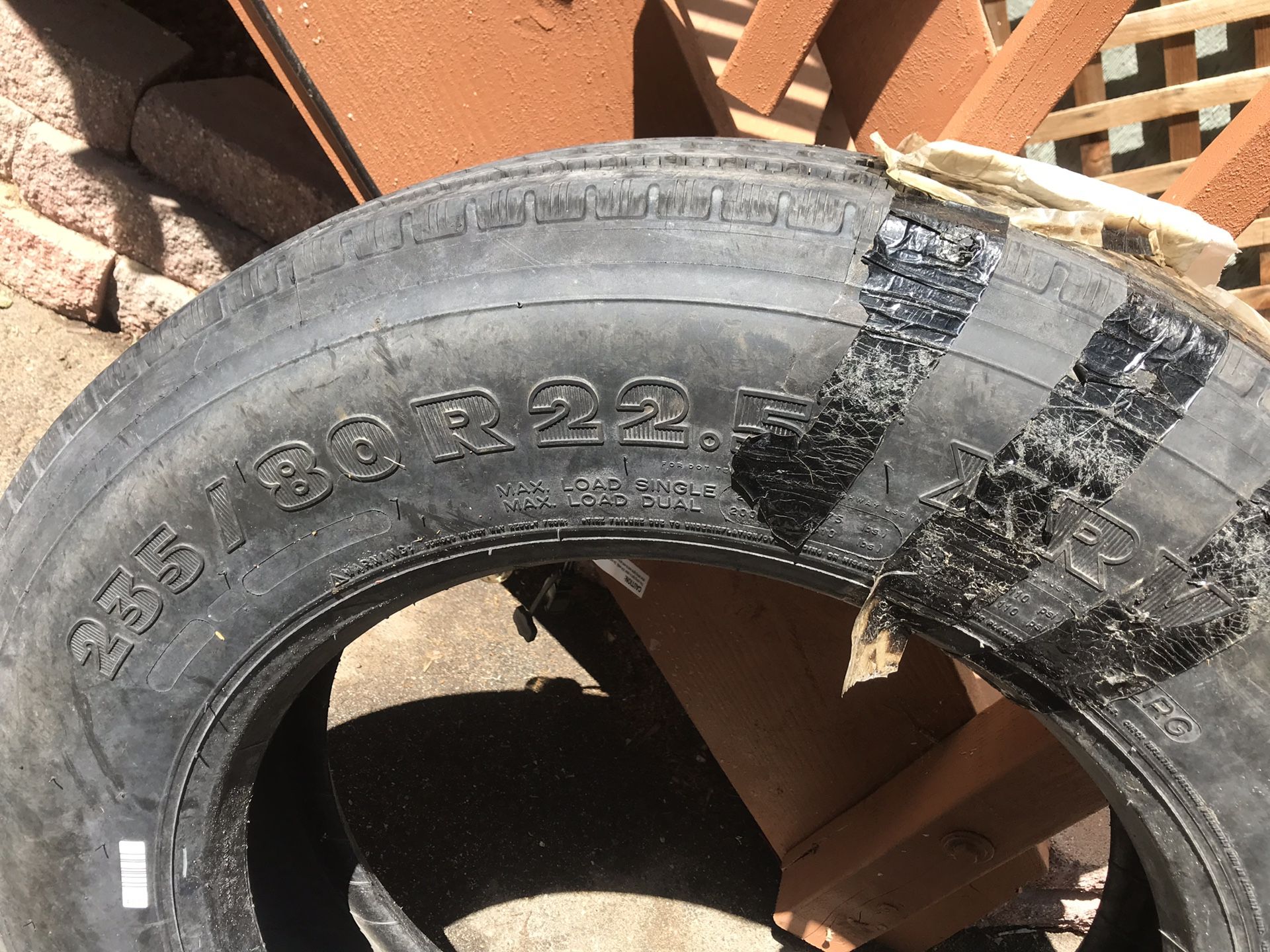 Michelin 235/80r22.5 RV tire. New never mounted. for Sale in Running