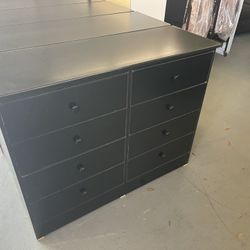8 DRAWER DRESSER BLACK 