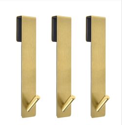 3 pack of new gold hooks for bathroom