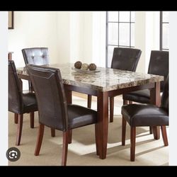 Marble Top Dining Table