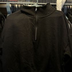 Victoria’s Secret PINK Women’s Size M Black Half Zip