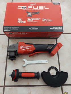 New Milwaukee FUEL M18 RAPID STOP Paddle Switch Angle Grinder 4.5"-5" - Tool Only 