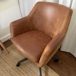 West Elm Leather Office Chair