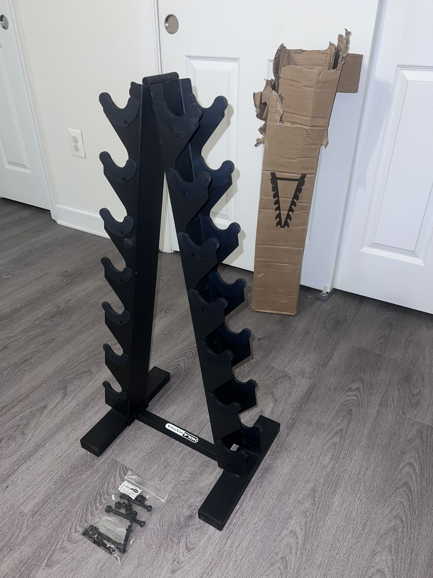HolaHatha A-Frame Dumbbell Rack - NEW