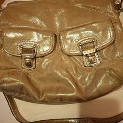 Coach Shimmer Beige Purse