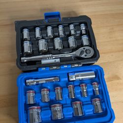 Kobalt 24-Piece Socket Set with Case - 3/8-inch Drive