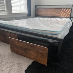 Wayfair Black Bed-frame (queen)