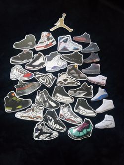 Air Jordan Yeezy Reebok Nike Stickers For Shoebox
