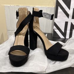 Black Heels Size 6.5