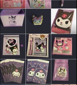 Kuromi sanrio mixed items for sale all sold separately