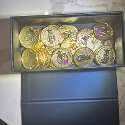Royal Order Of Jesters / Coins From Fresno Masonic  Chapter