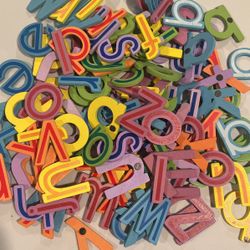Wooden Magnetic Alphabet Letters 