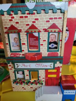 Christmas Village Post Office Photo Frame